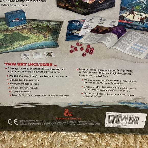 D&D Essentials Kit Dungeons & Dragons game New! - Picture 7 of 7